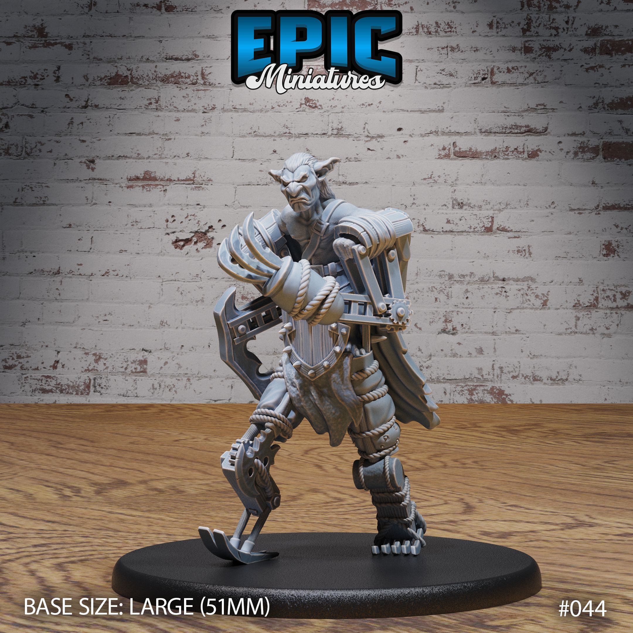 Goblin Mech Suit Provoke / Male Goblinoid / Skeleton Warrior / Evil Exoskelet Ogre / Green Skin Army Soldier / Steampunk Battle Robot / Siege Servant